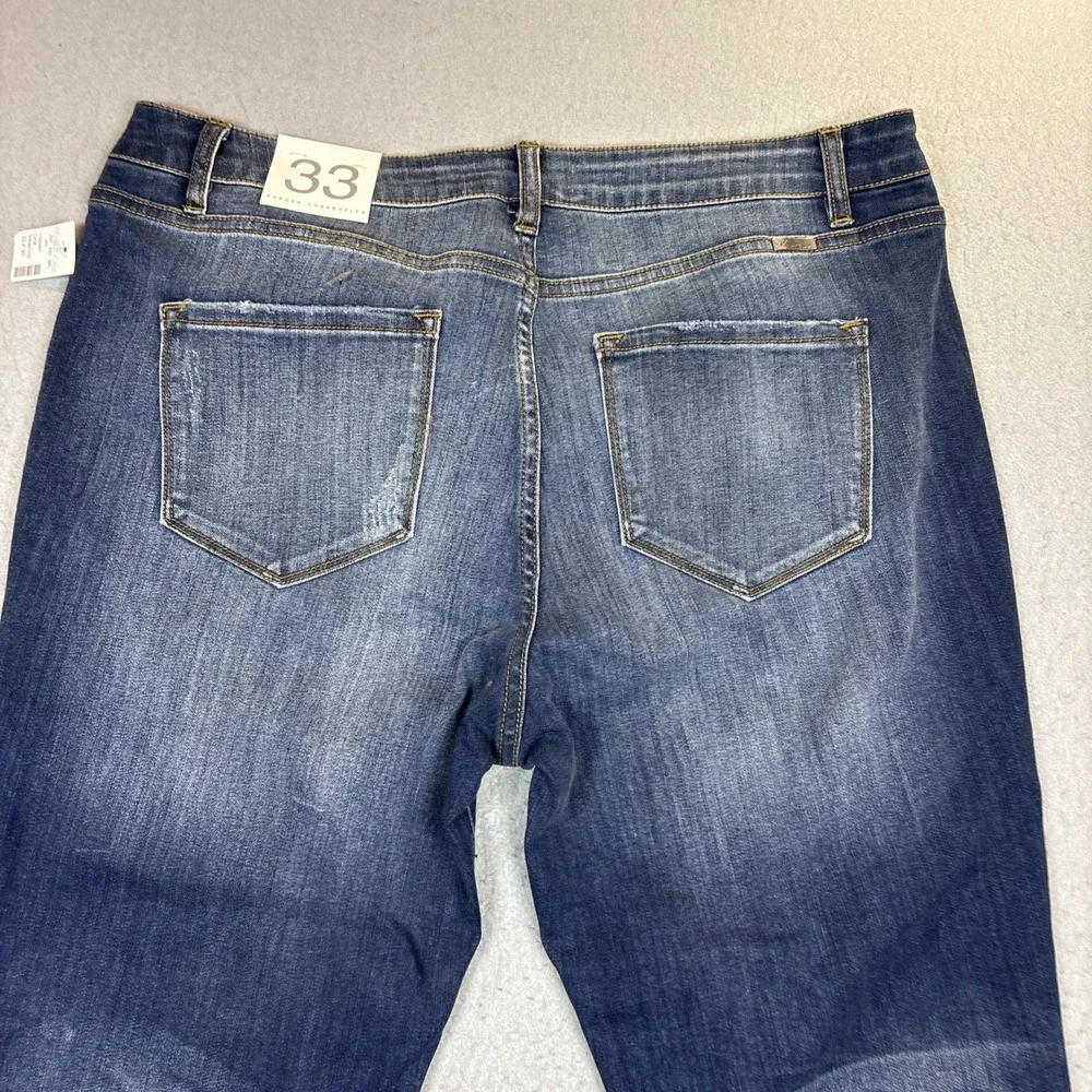 KanCan‎ Jean Women Size 33 Blue Curvy High Rise Button Fly Skinny NWT